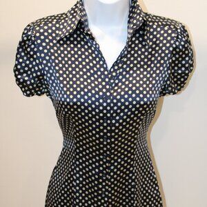 office siren silk bebe top blouse